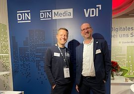 Portrait von Andreas Frisch und Frank Jansen auf der BIM World 2024